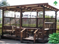 防腐木廊架